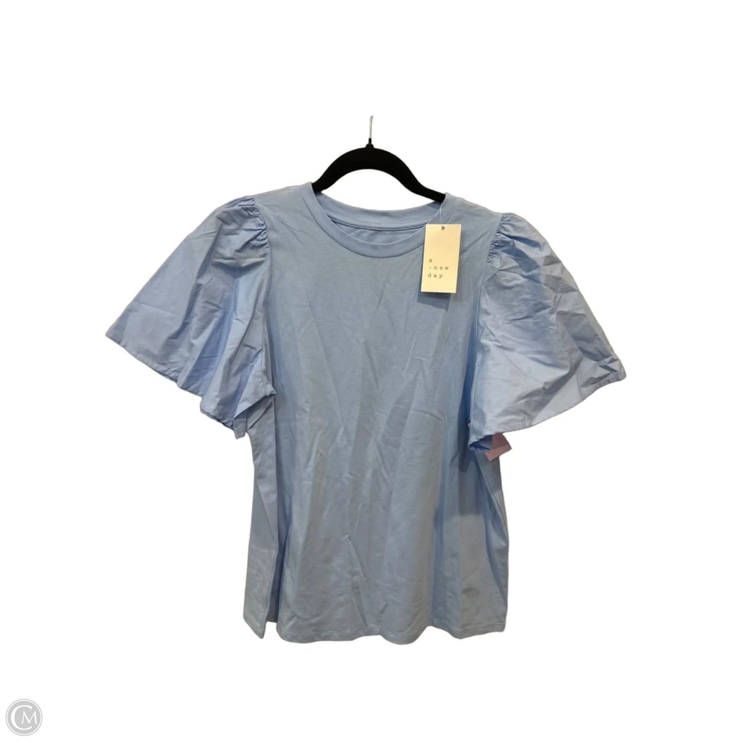 Blouse Short Sleeve By A New Day In Blue, Size: M