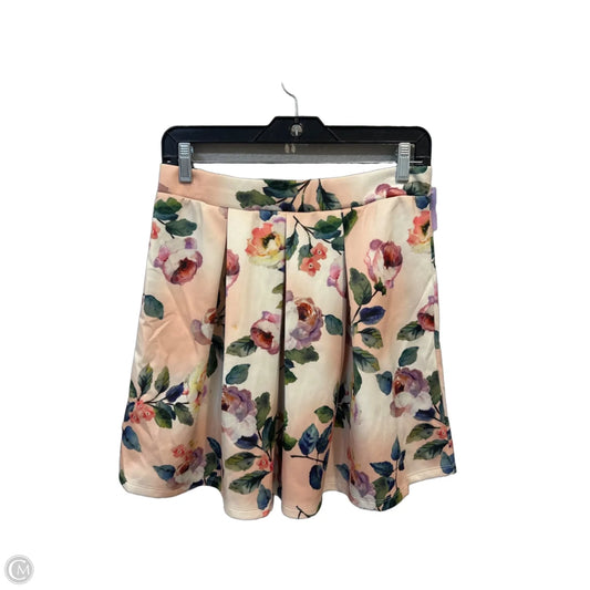Skirt Mini & Short By Gianni Bini In Floral Print, Size: M