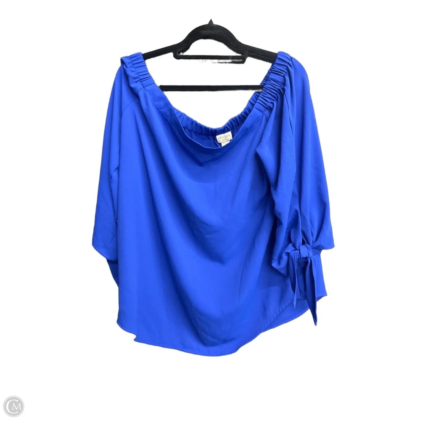 Top Long Sleeve By Chicos In Blue, Size: L