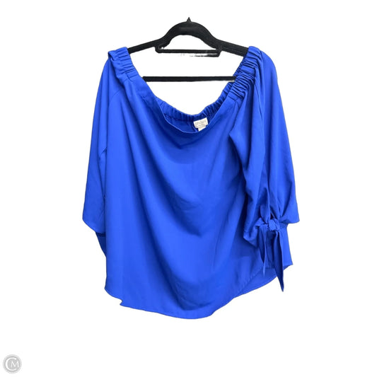 Top Long Sleeve By Chicos In Blue, Size: L