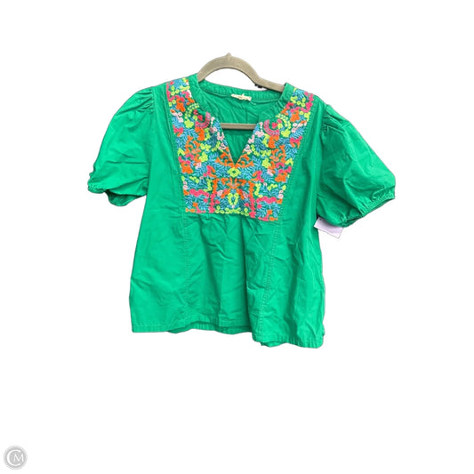 Top Short Sleeve By Jodifl In Green, Size: S