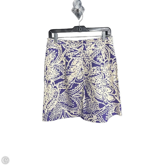 Skirt Mini & Short By Loft In Purple & White, Size: 2