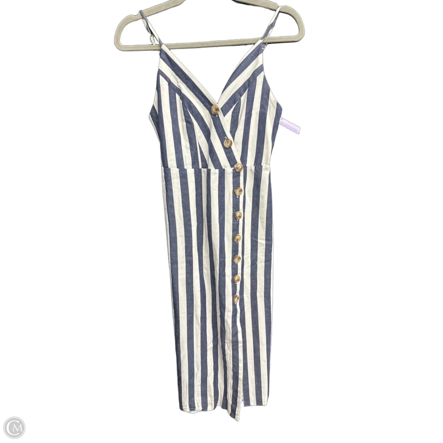 Dress Casual Midi By Fantastic Fawn In Striped Pattern, Size: S