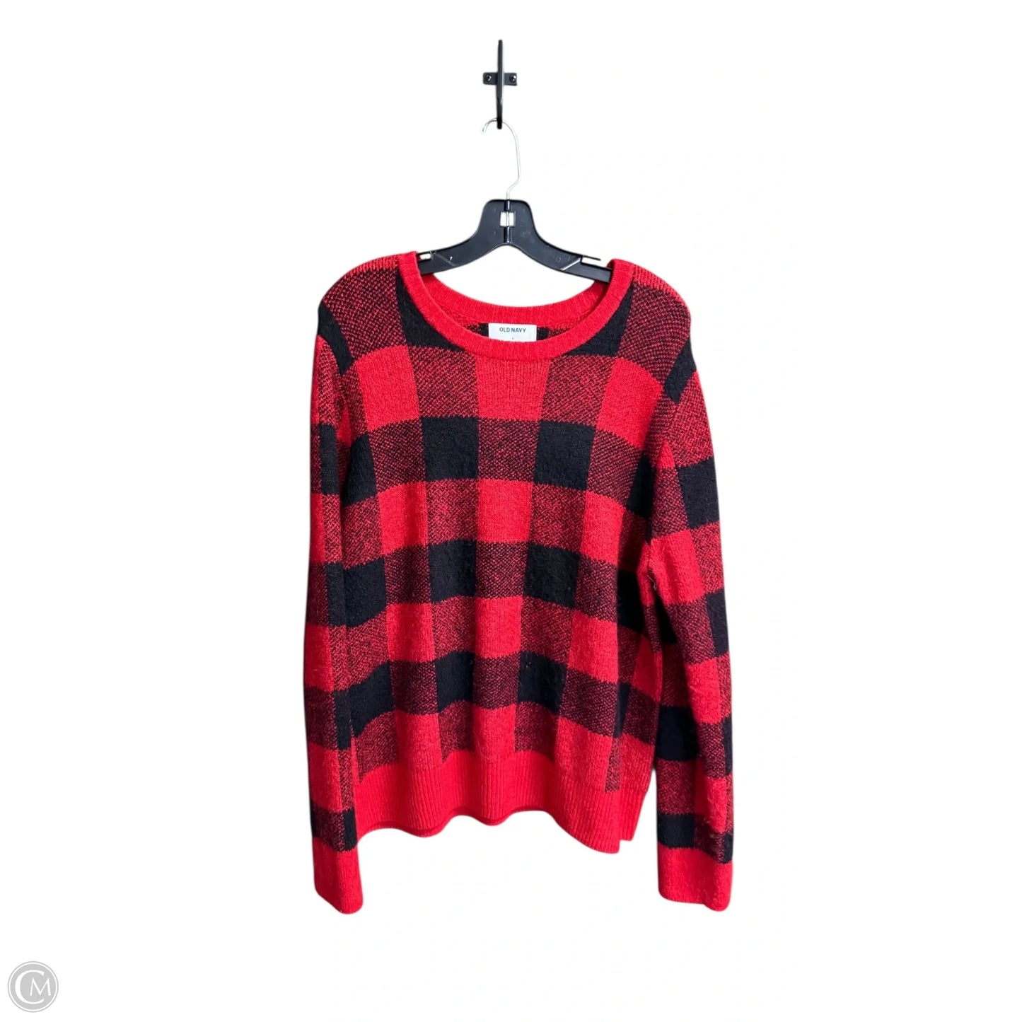Sweater By Old Navy In Plaid Pattern, Size: Xl