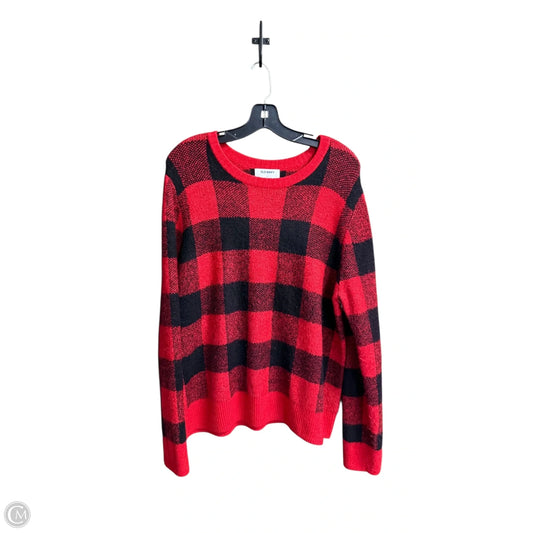 Sweater By Old Navy In Plaid Pattern, Size: Xl