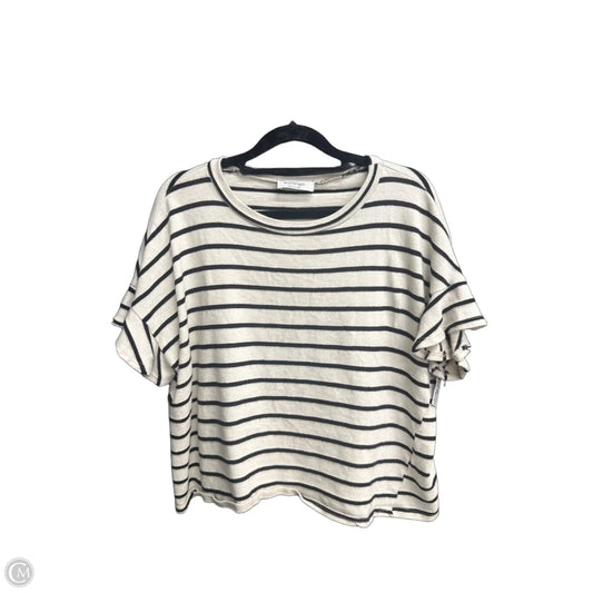 Top Short Sleeve By Kaileigh In Striped Pattern, Size: S