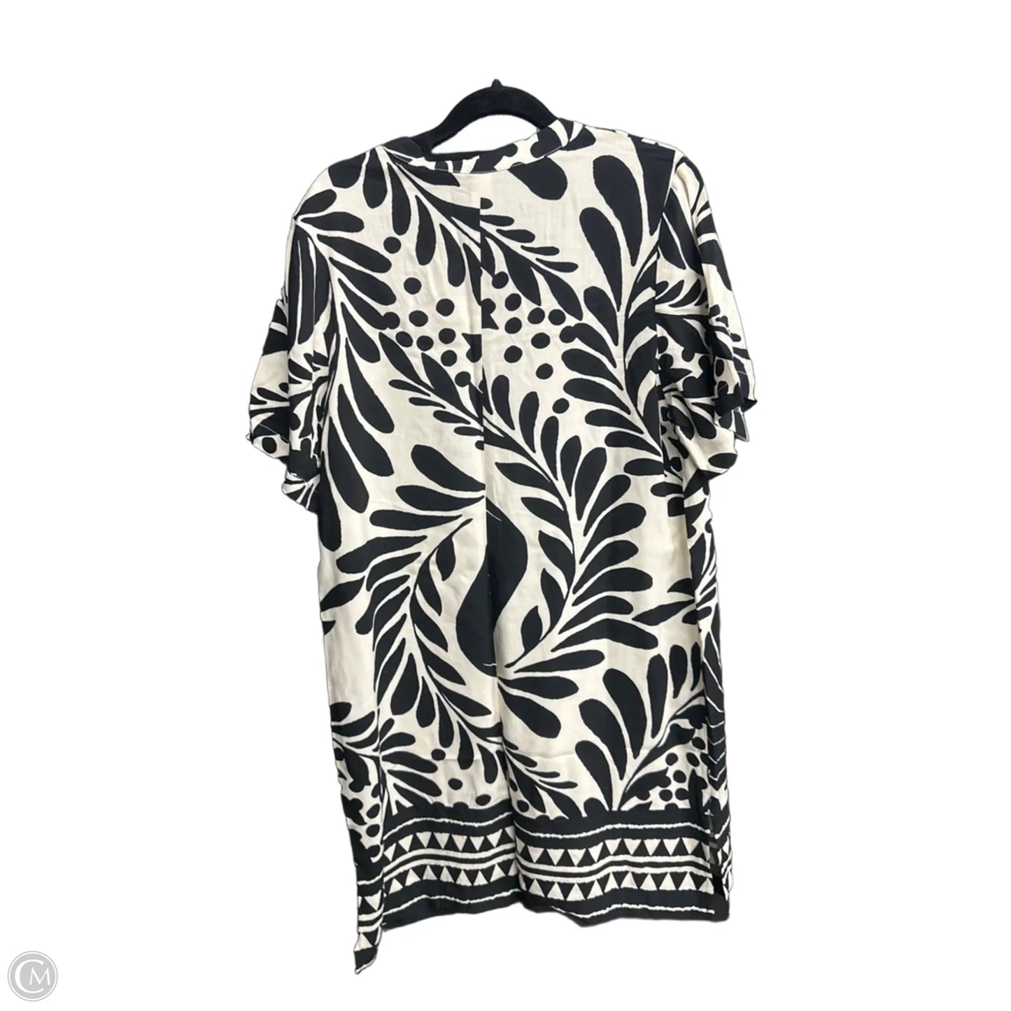 Dress Casual Short By H&m In Black & White, Size: Xs
