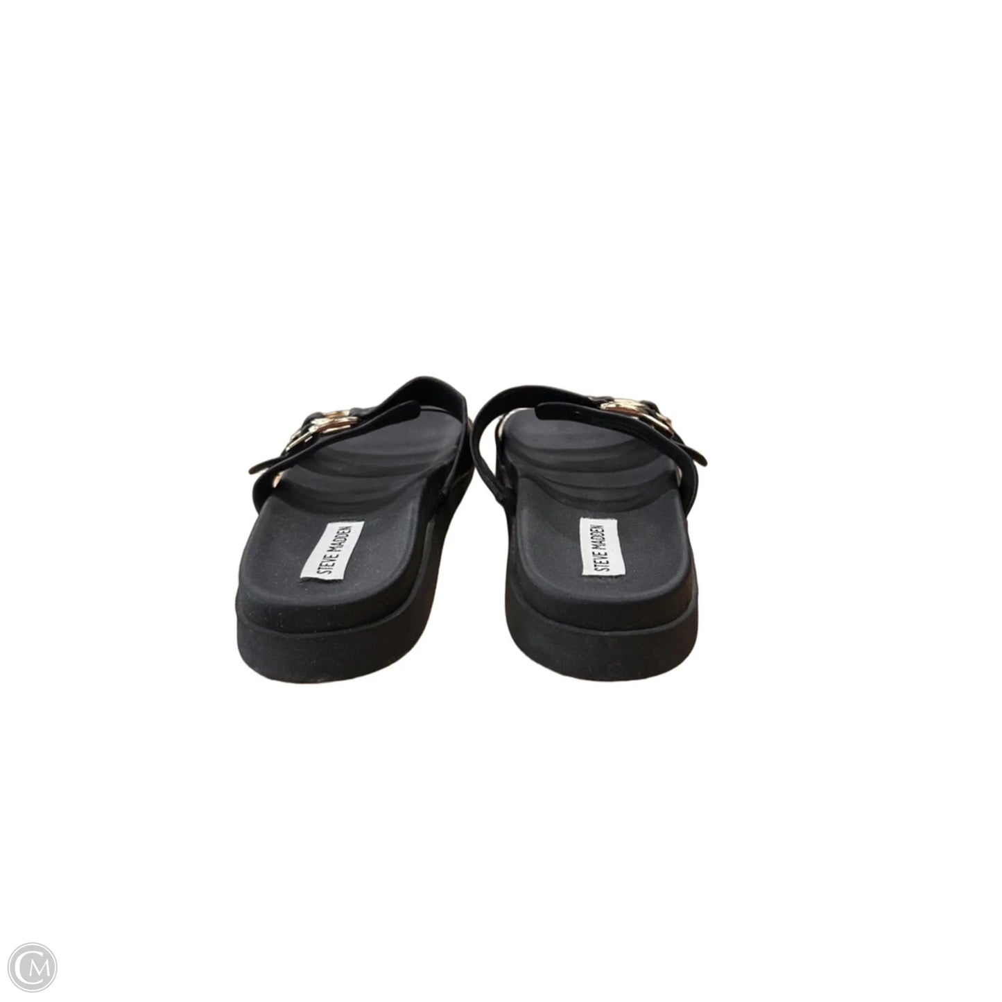 Sandals Flats By Steve Madden In Black, Size: 8