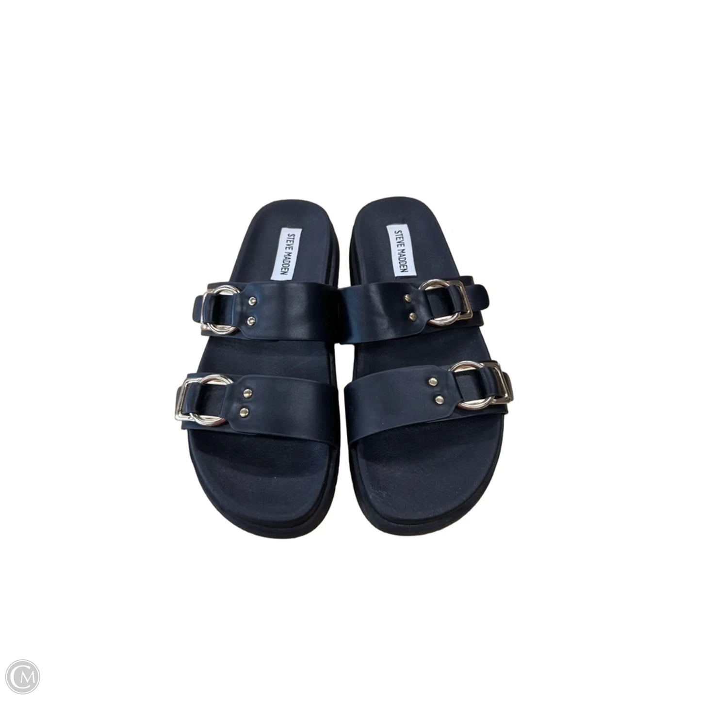 Sandals Flats By Steve Madden In Black, Size: 8