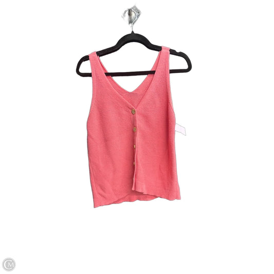 Top Sleeveless By Loft In Pink, Size: M