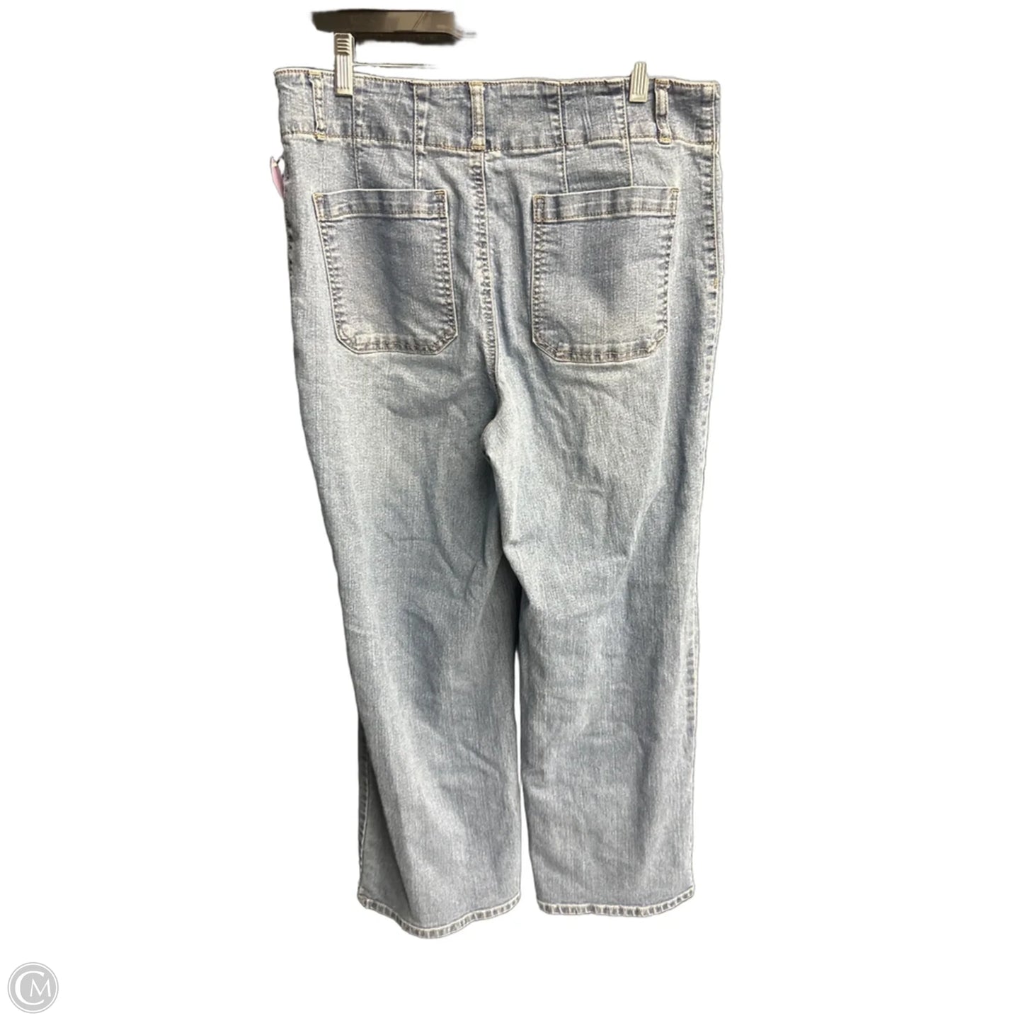 Jeans Wide Leg By Rafaella In Blue Denim, Size: 10