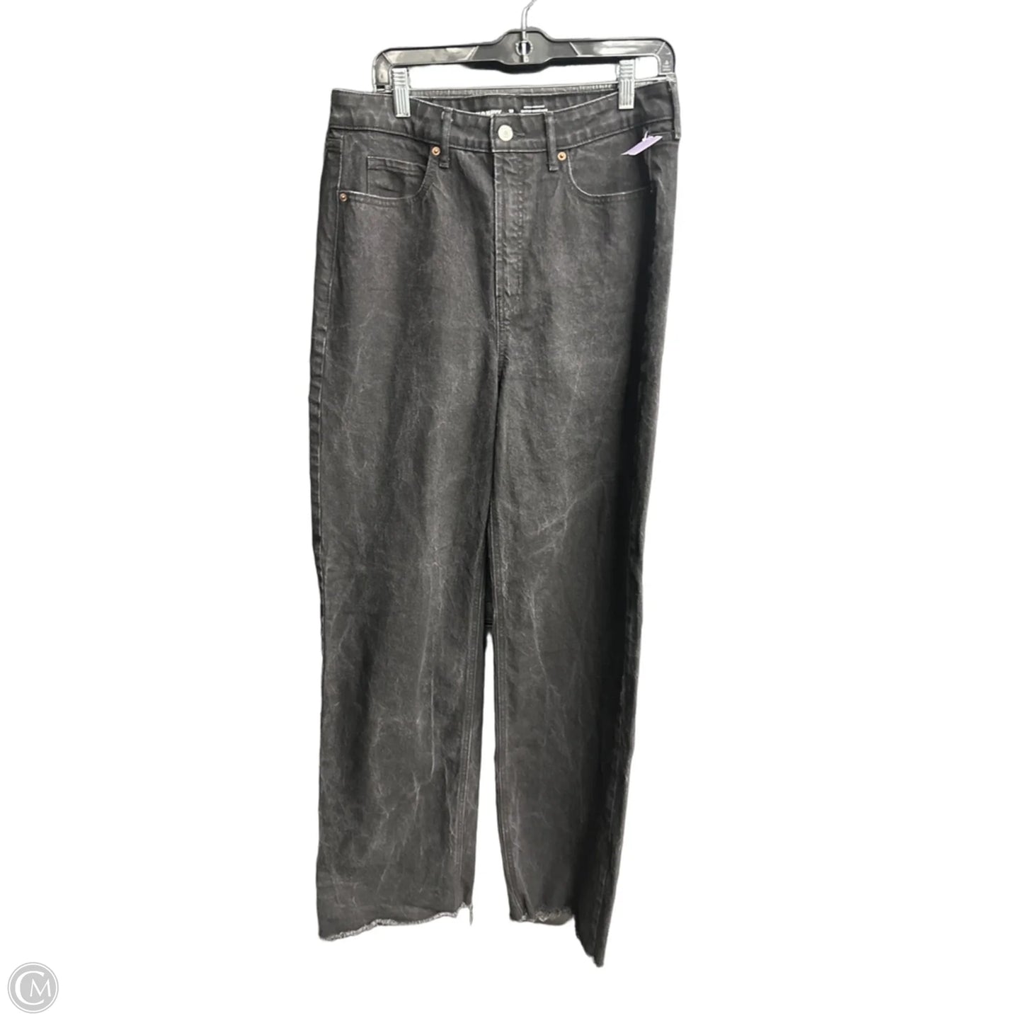 Jeans Wide Leg By Old Navy In Black Denim, Size: 12l
