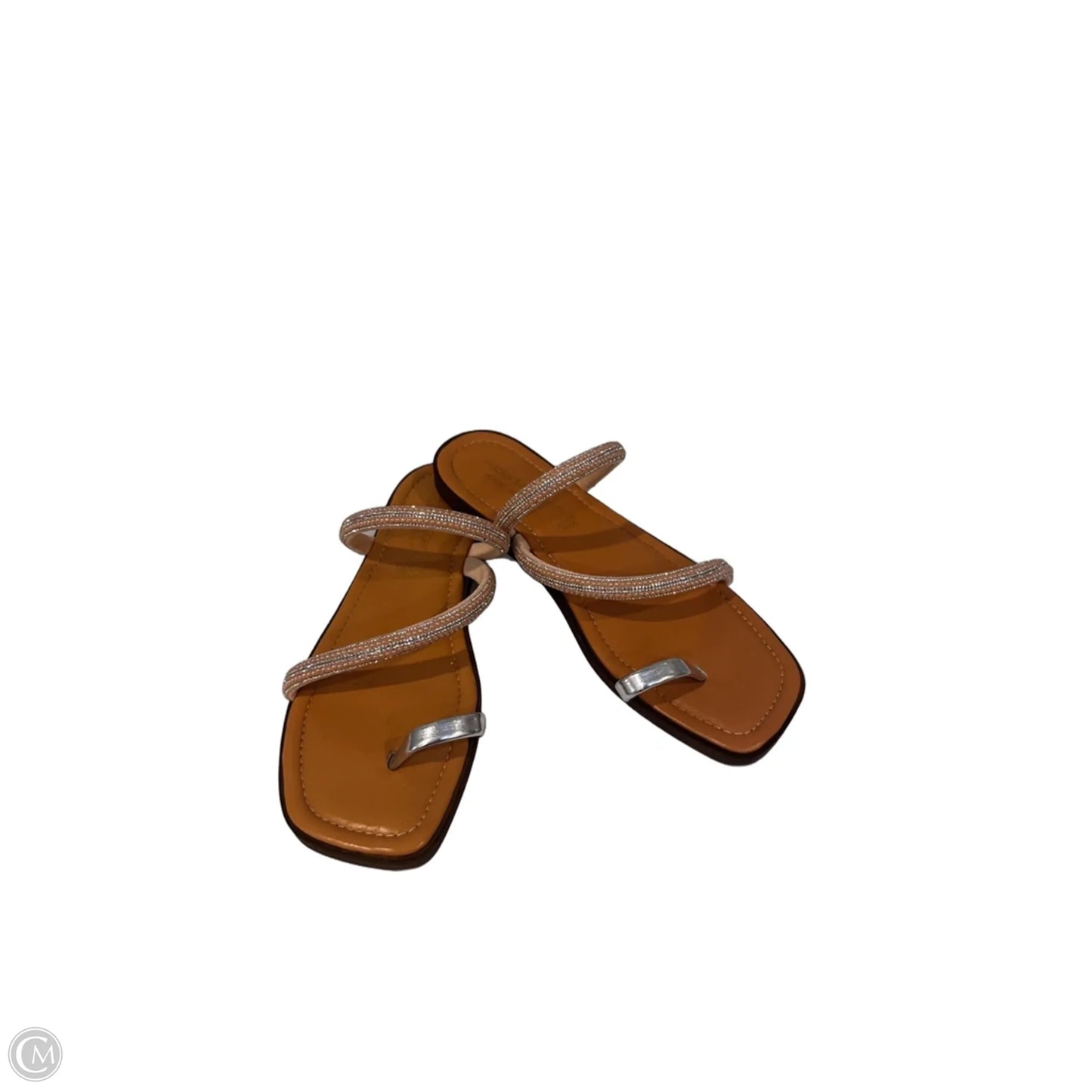 Sandals Flats By Clothes Mentor In Tan, Size: 9