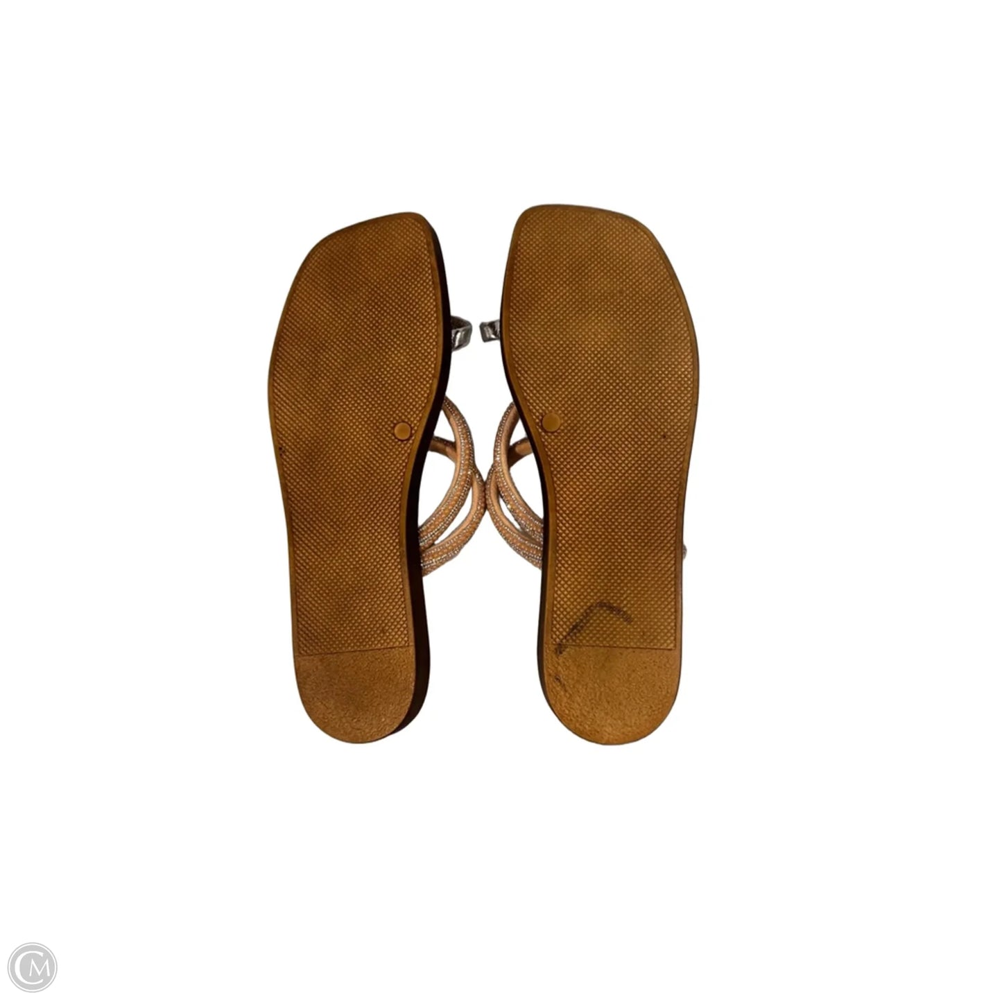 Sandals Flats By Clothes Mentor In Tan, Size: 9