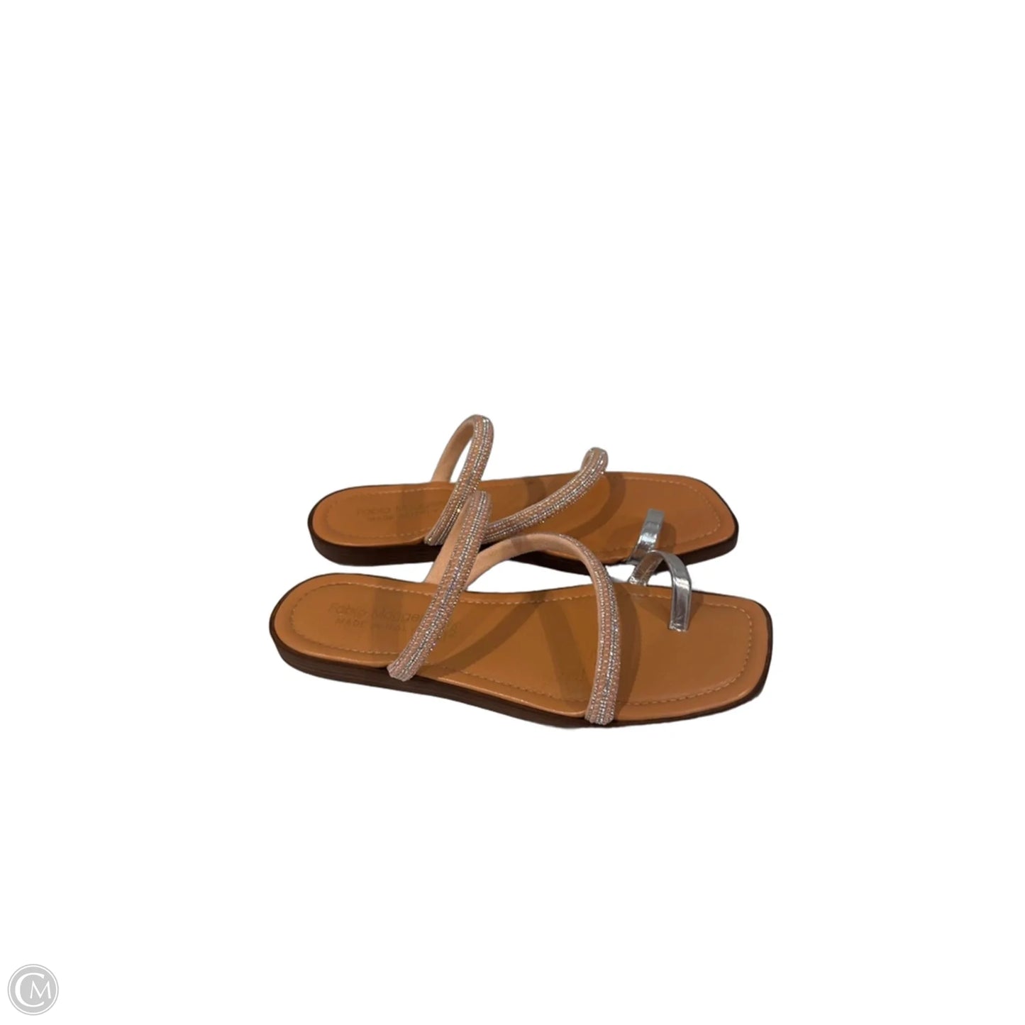 Sandals Flats By Clothes Mentor In Tan, Size: 9