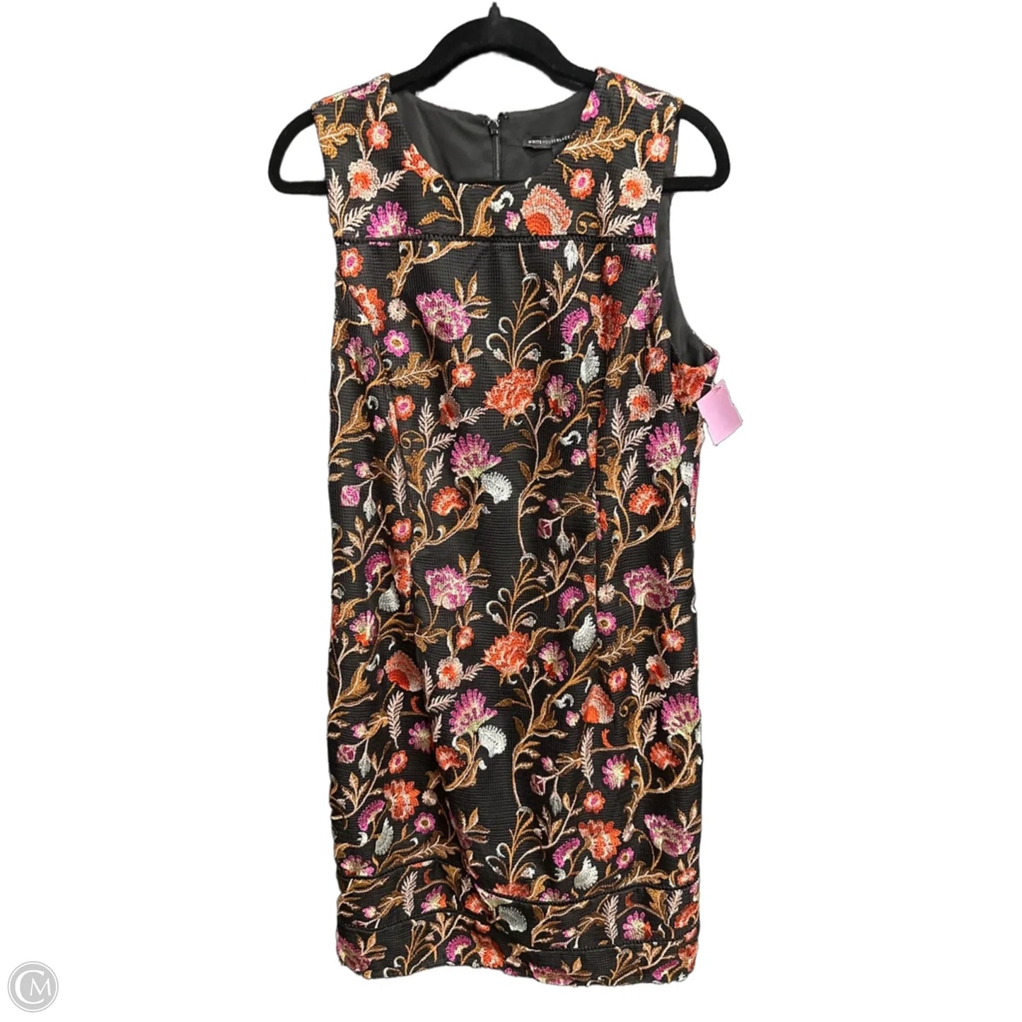 Dress Casual Midi By White House Black Market In Floral Print, Size: 14