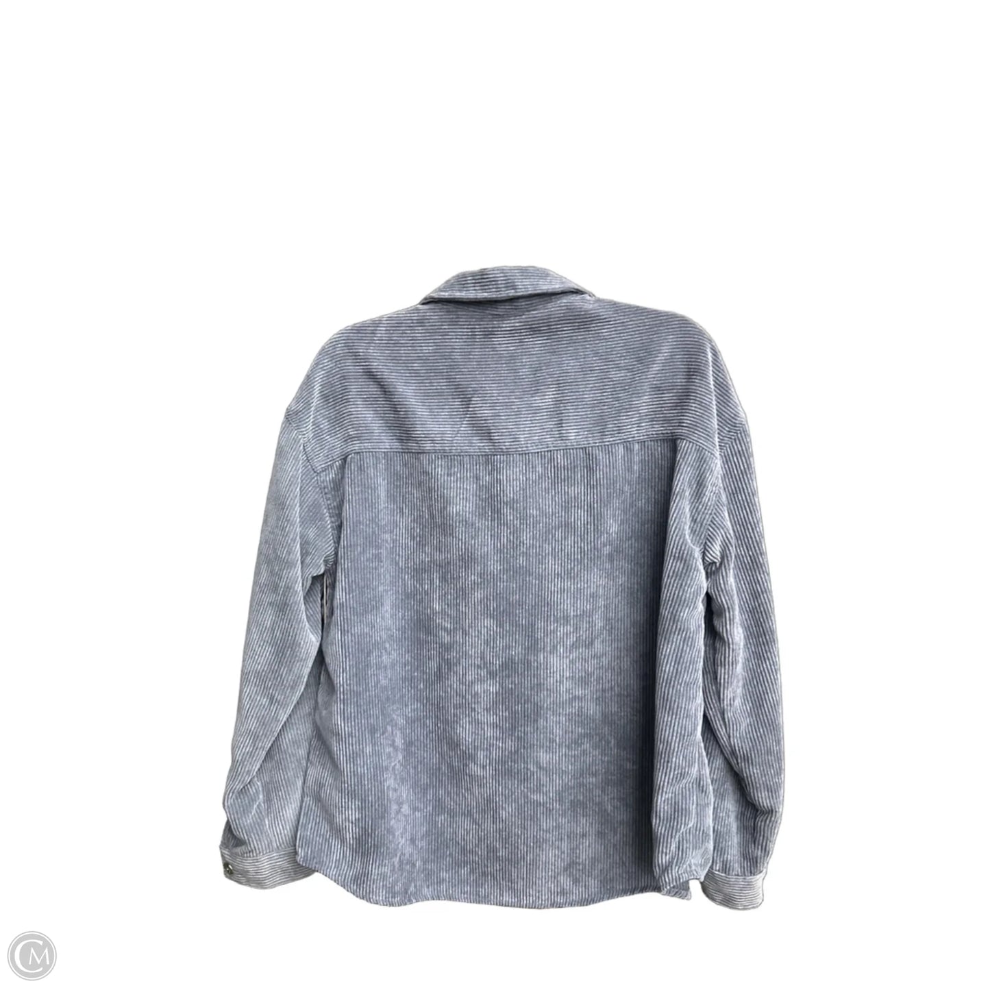 Jacket Shirt By Velvet Heart In Blue, Size: L