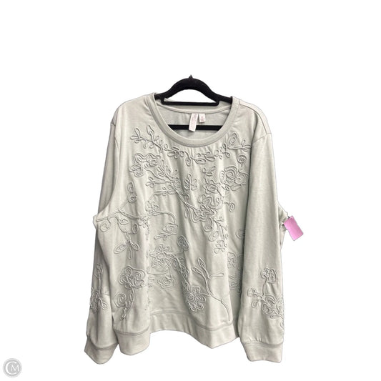 Sweatshirt Crewneck By Cato In Green, Size: Xl