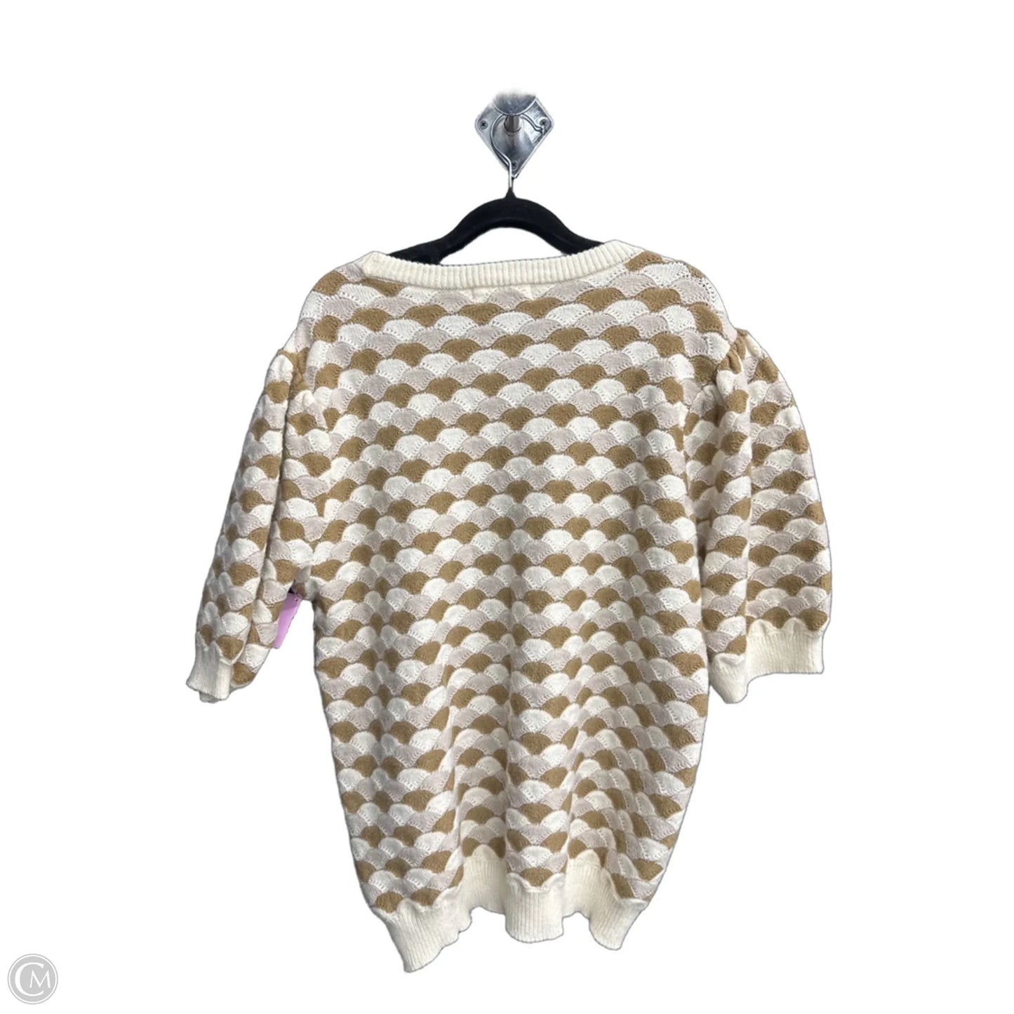 Sweater By Clothes Mentor In Cream & Tan, Size: Xl