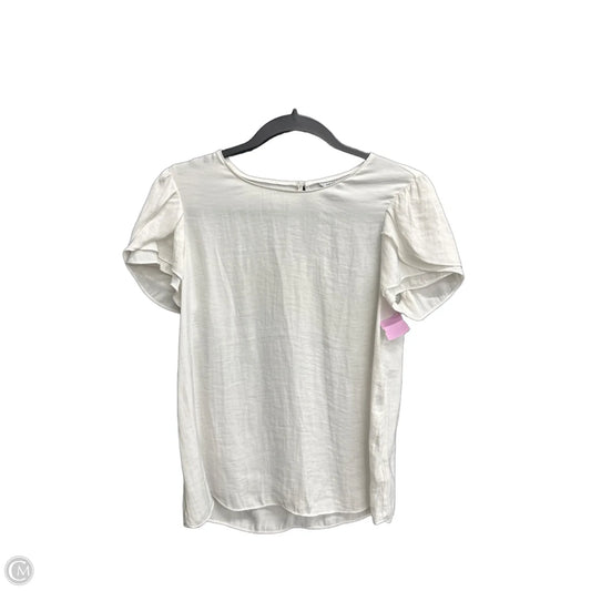 Top Short Sleeve By Naked Zebra In White, Size: S