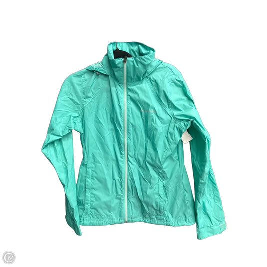 Coat Raincoat By Columbia In Green, Size: S