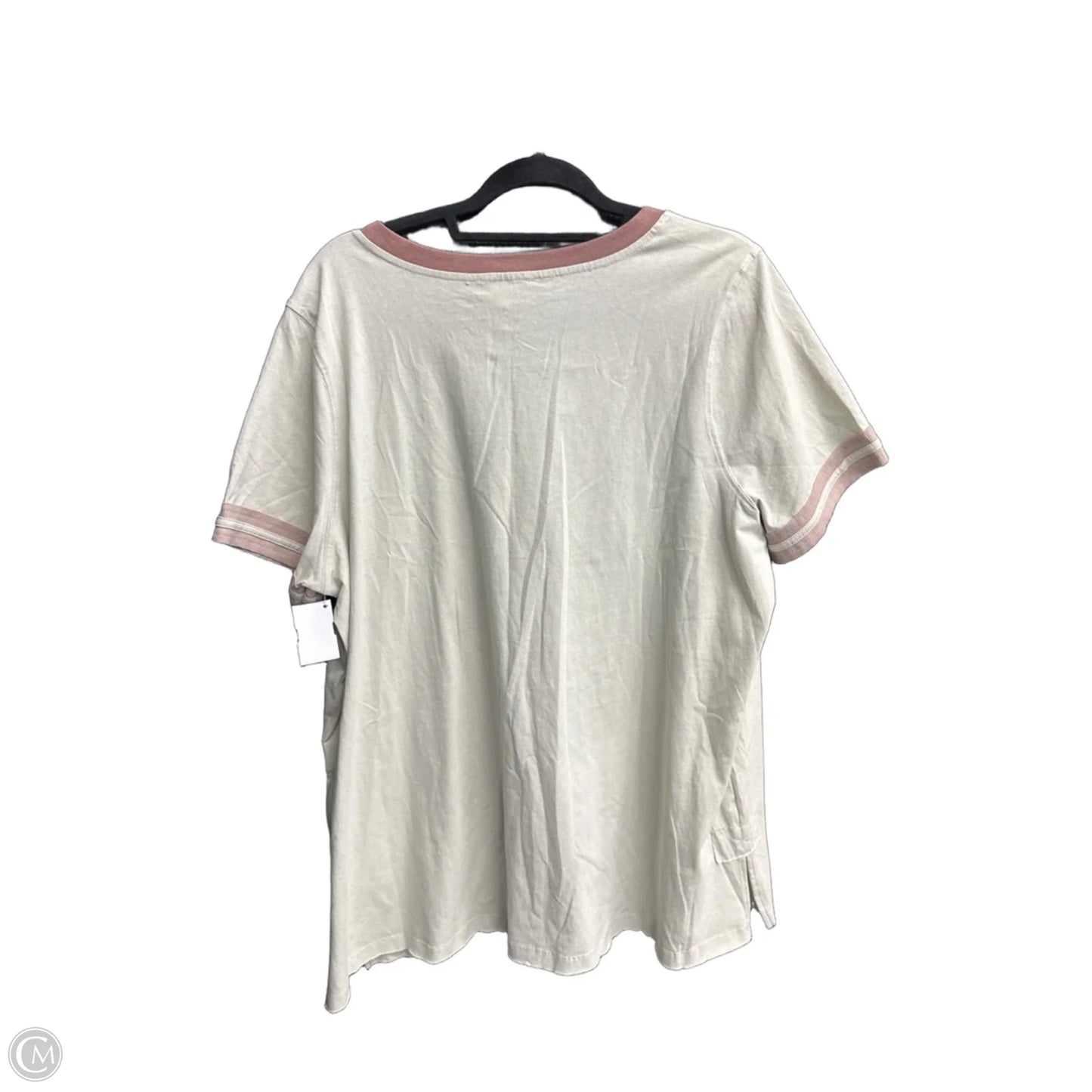 Top Short Sleeve By Cotton Bleu In Blue & Brown, Size: Xl