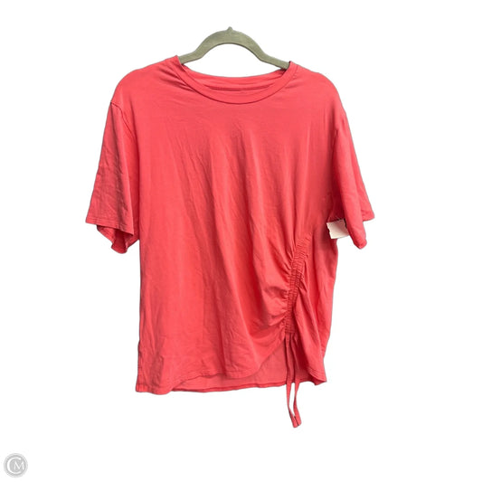 Athletic Top Short Sleeve By Lululemon In Pink, Size: M