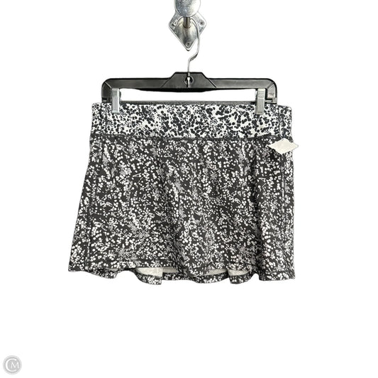 Athletic Skort By Lululemon In Black & White, Size: 8