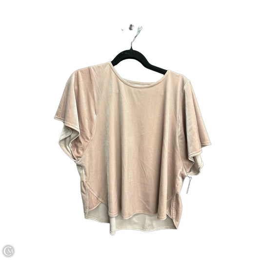 Top Short Sleeve By Madewell In Pink, Size: L