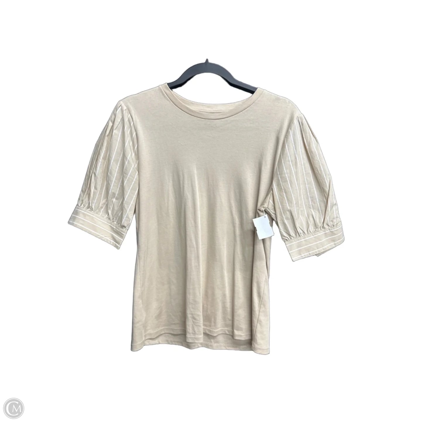 Blouse 3/4 Sleeve By Ann Taylor In Tan, Size: M