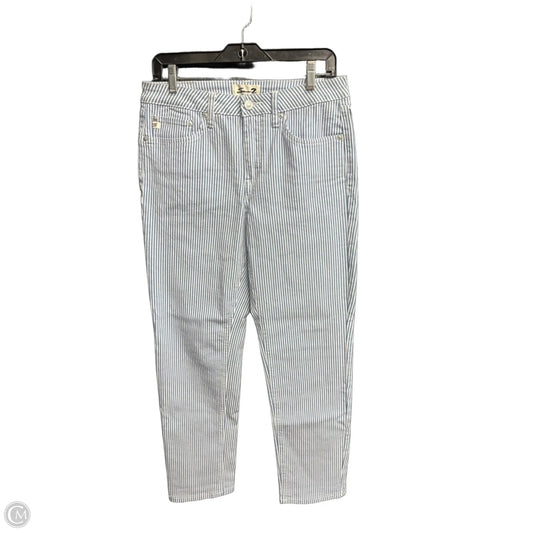 Jeans Straight By Seven 7 In Striped Pattern, Size: 4