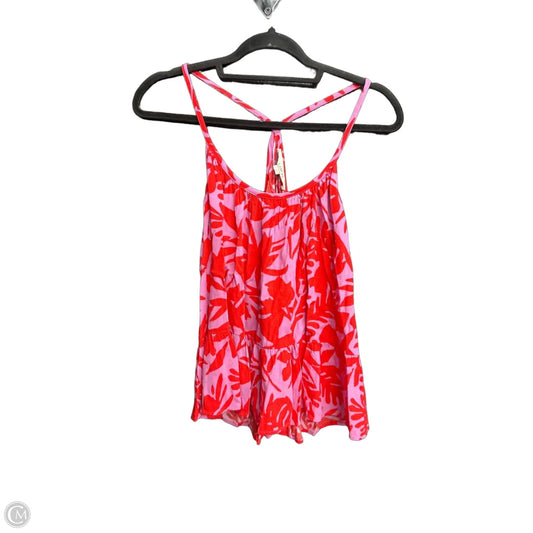 Tank Top By Loft In Pink & Red, Size: S