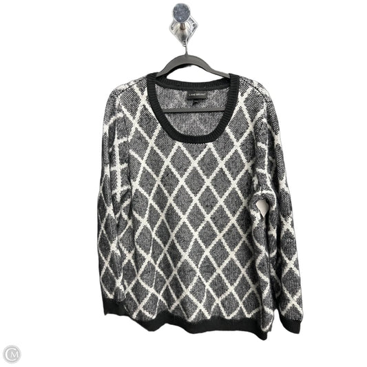 Sweater By Lane Bryant In Black & White, Size: 3x