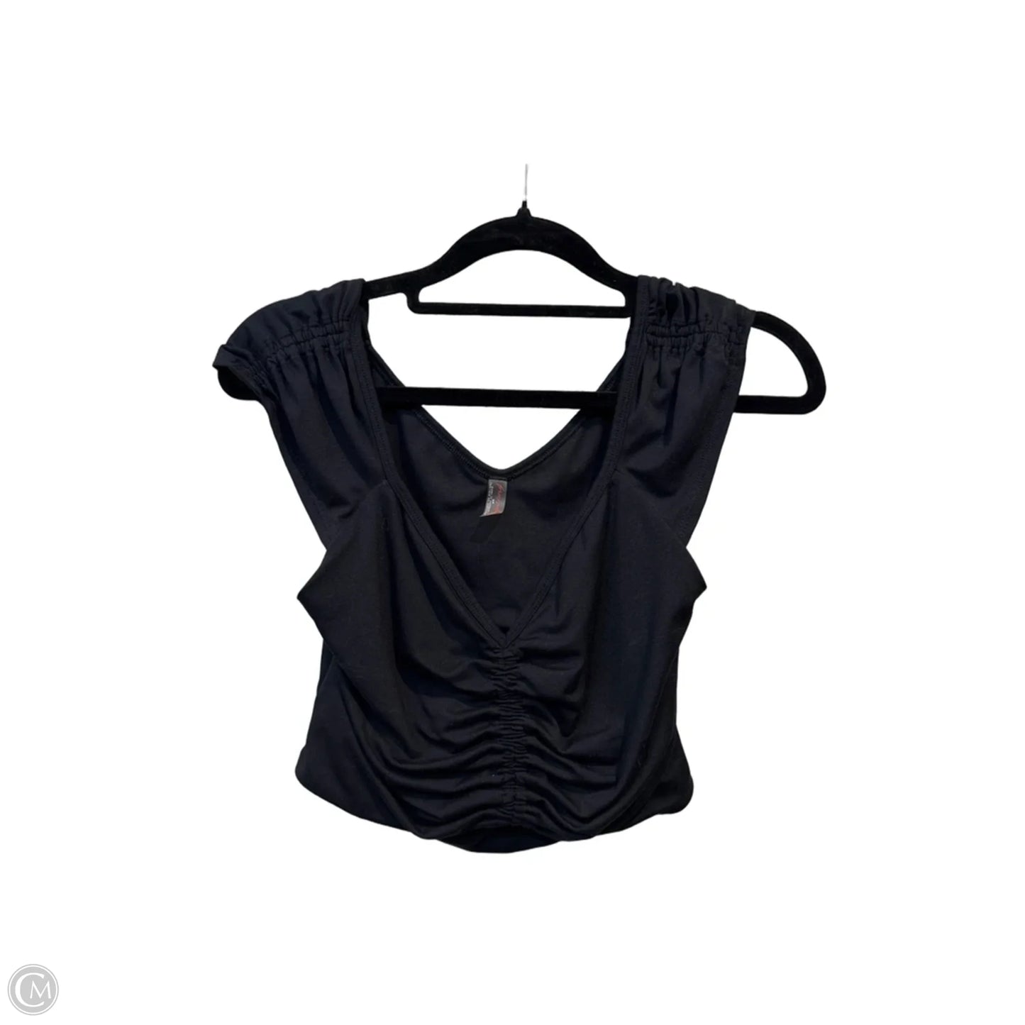 Athletic Top Short Sleeve By Free People In Black, Size: S