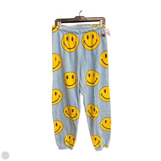 Pants Lounge By Clothes Mentor In Blue & Yellow, Size: M