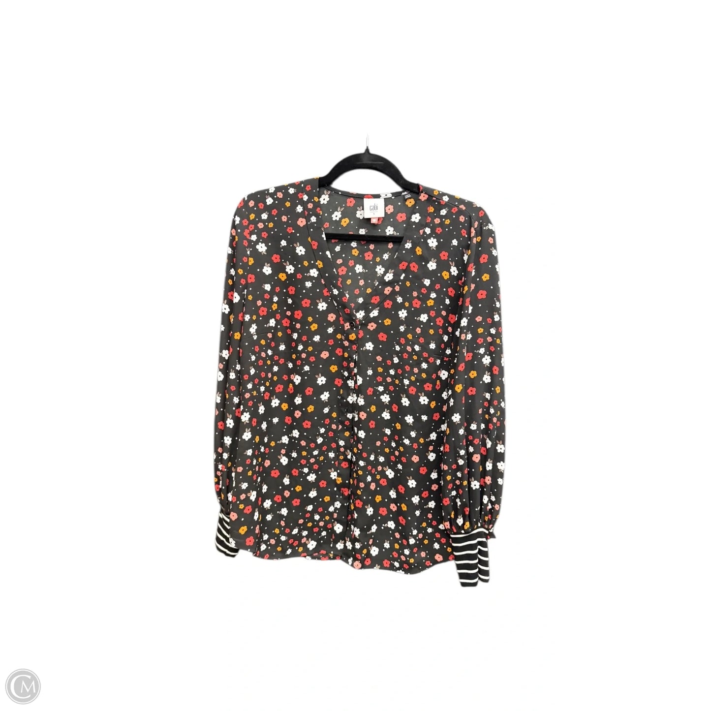 Blouse Long Sleeve By Cabi In Black, Size: S