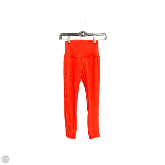 Athletic Leggings By Lululemon In Red, Size: 2