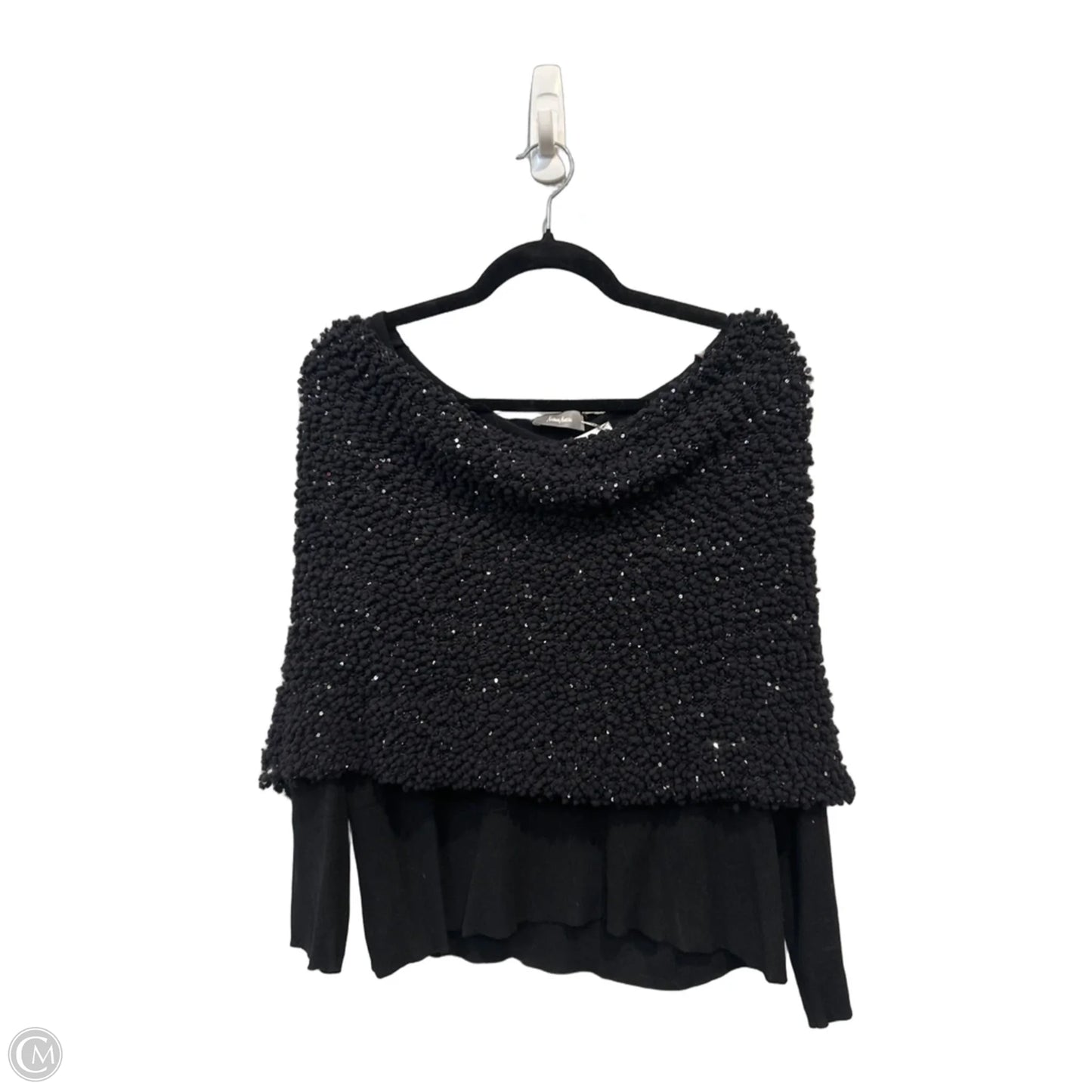 Top Long Sleeve Designer By Neiman Marcus In Black, Size: Xl
