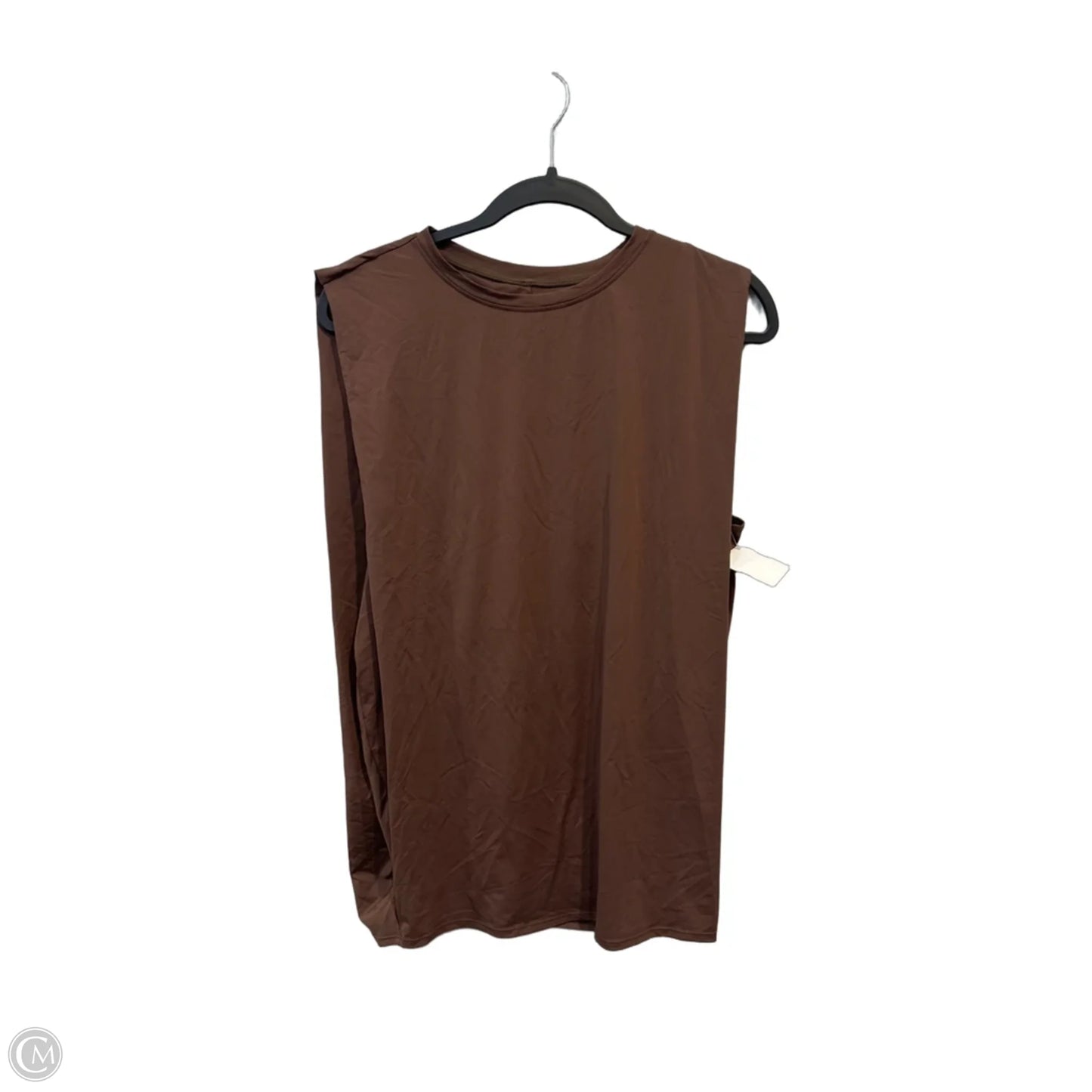 Athletic Tank Top By Halara In Brown, Size: L