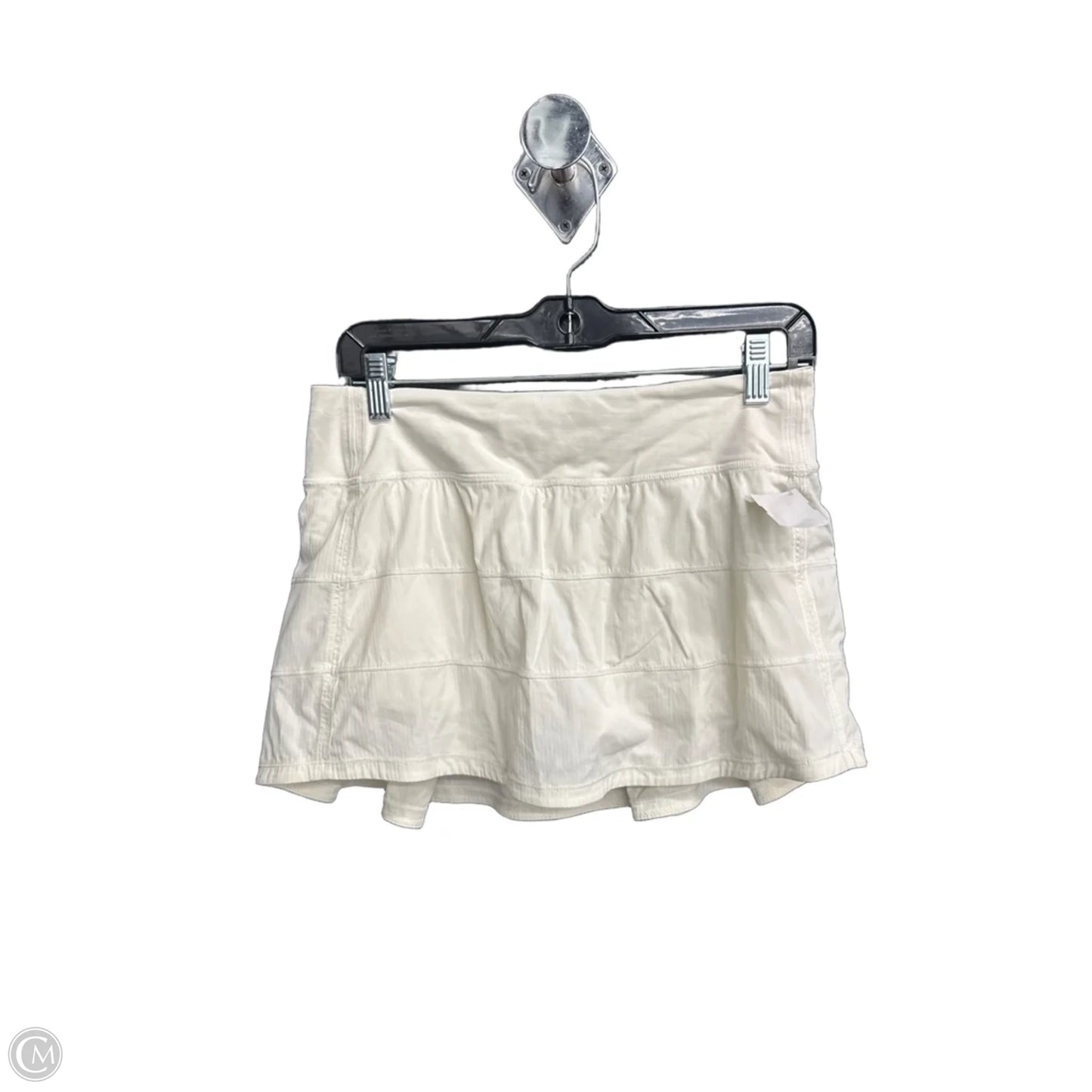 Athletic Skort By Lululemon In White, Size: 6