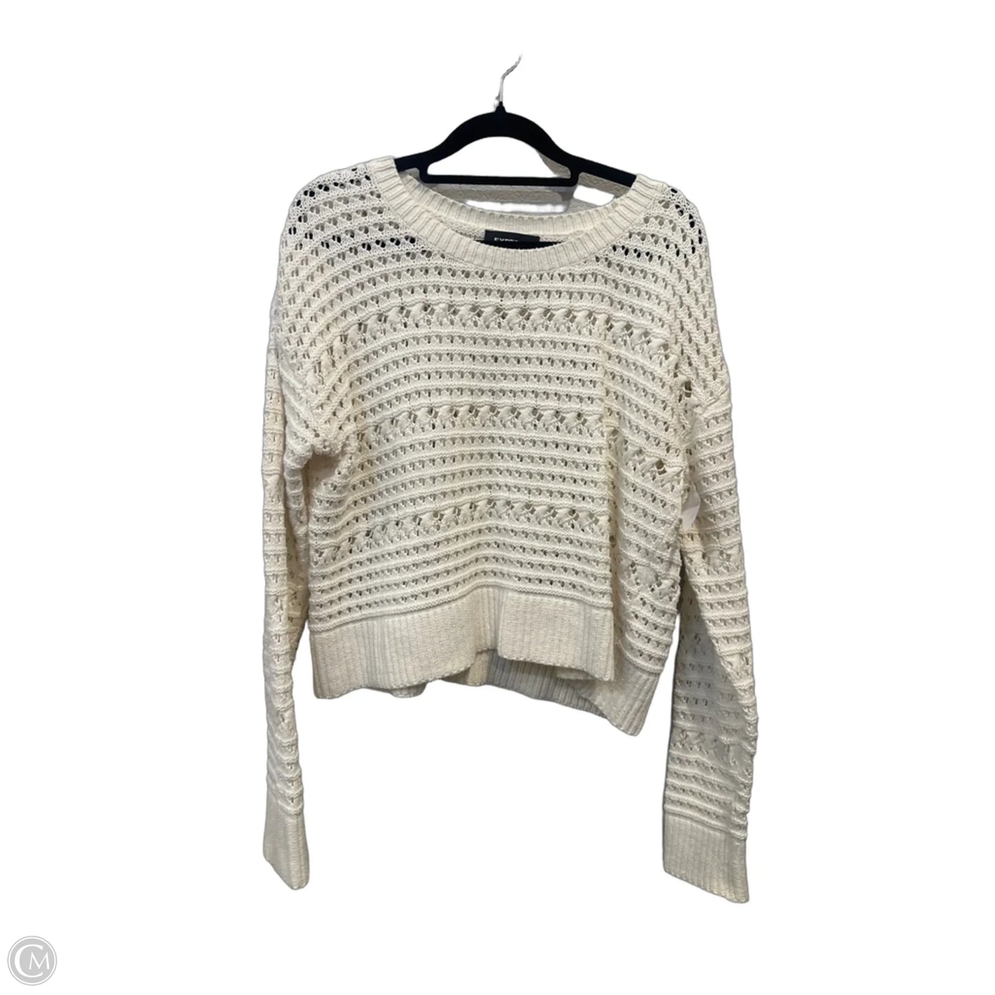 Sweater By Express In White, Size: S