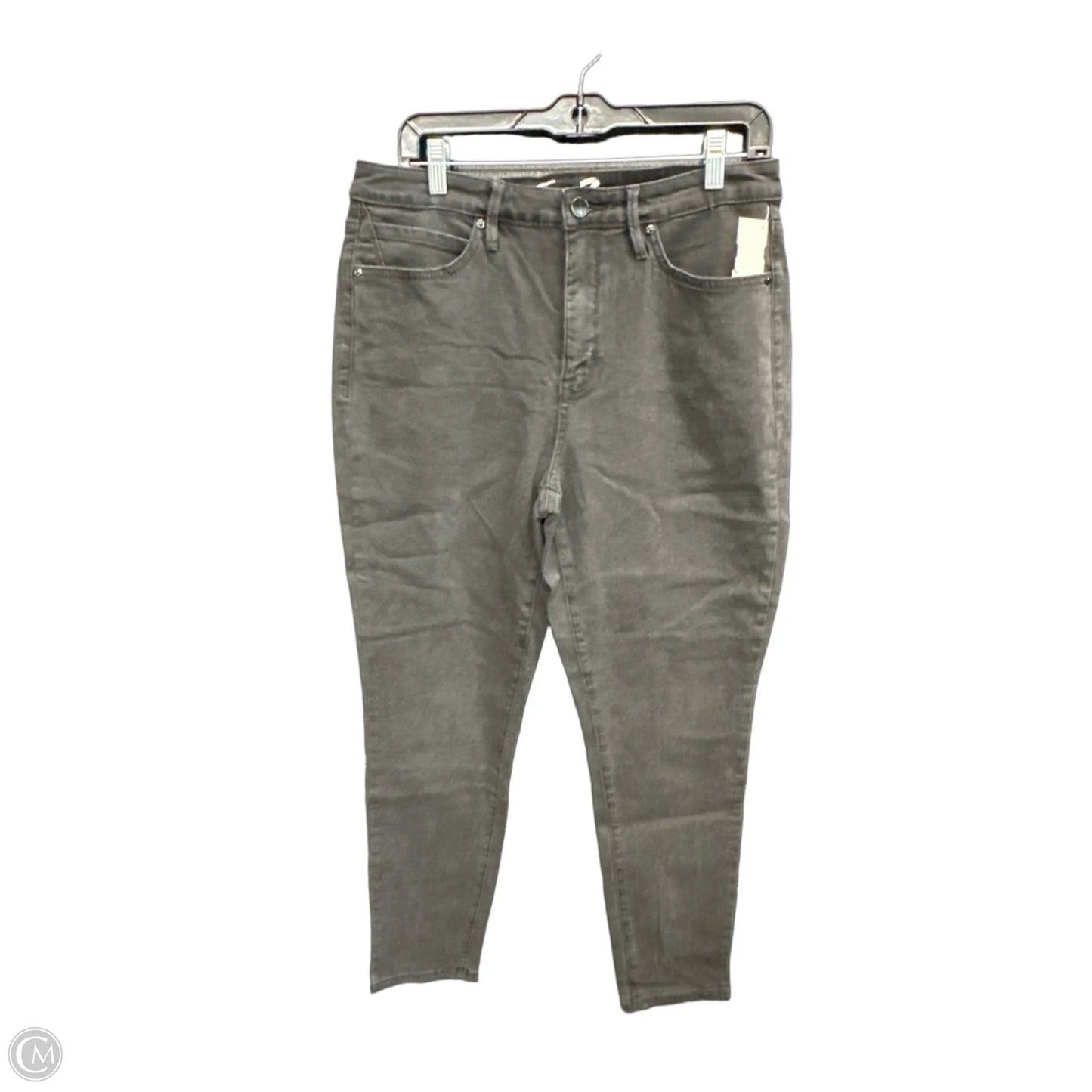 Jeans Skinny By Seven 7 In Black Denim, Size: 12