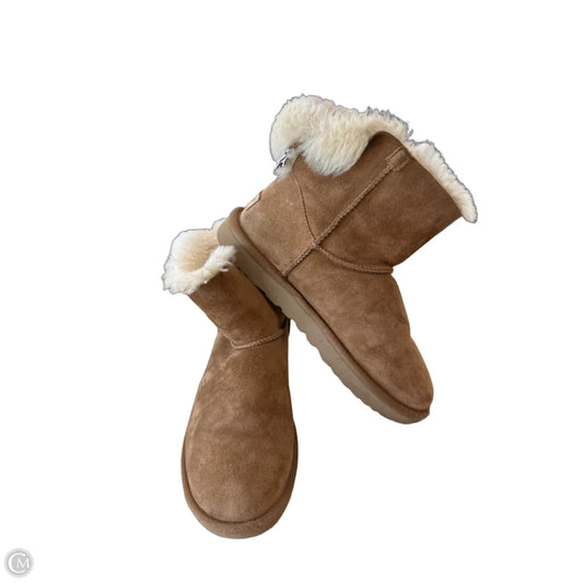 Boots Designer By Ugg In Brown, Size: 10