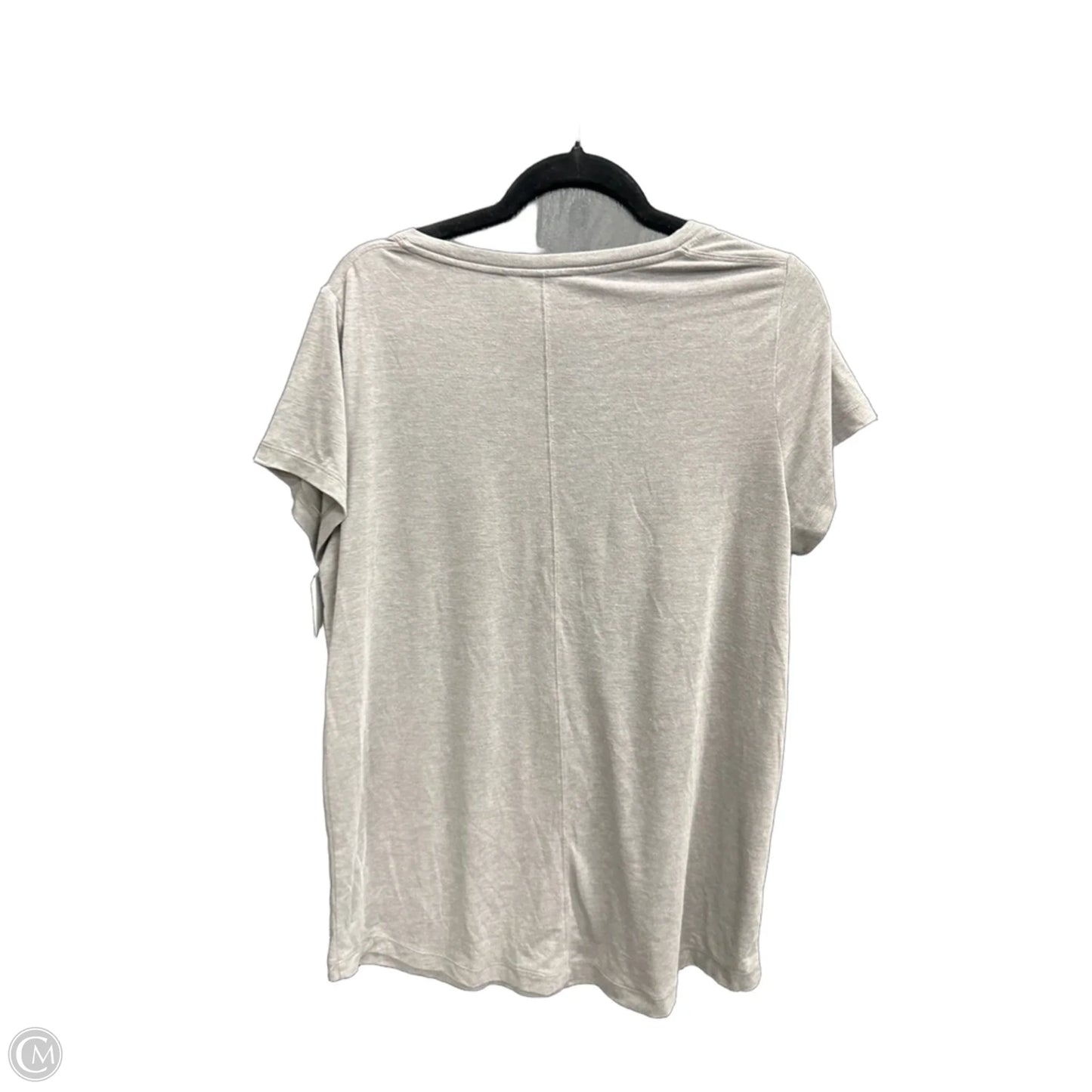 Athletic Top Short Sleeve By Athleta In Grey, Size: M