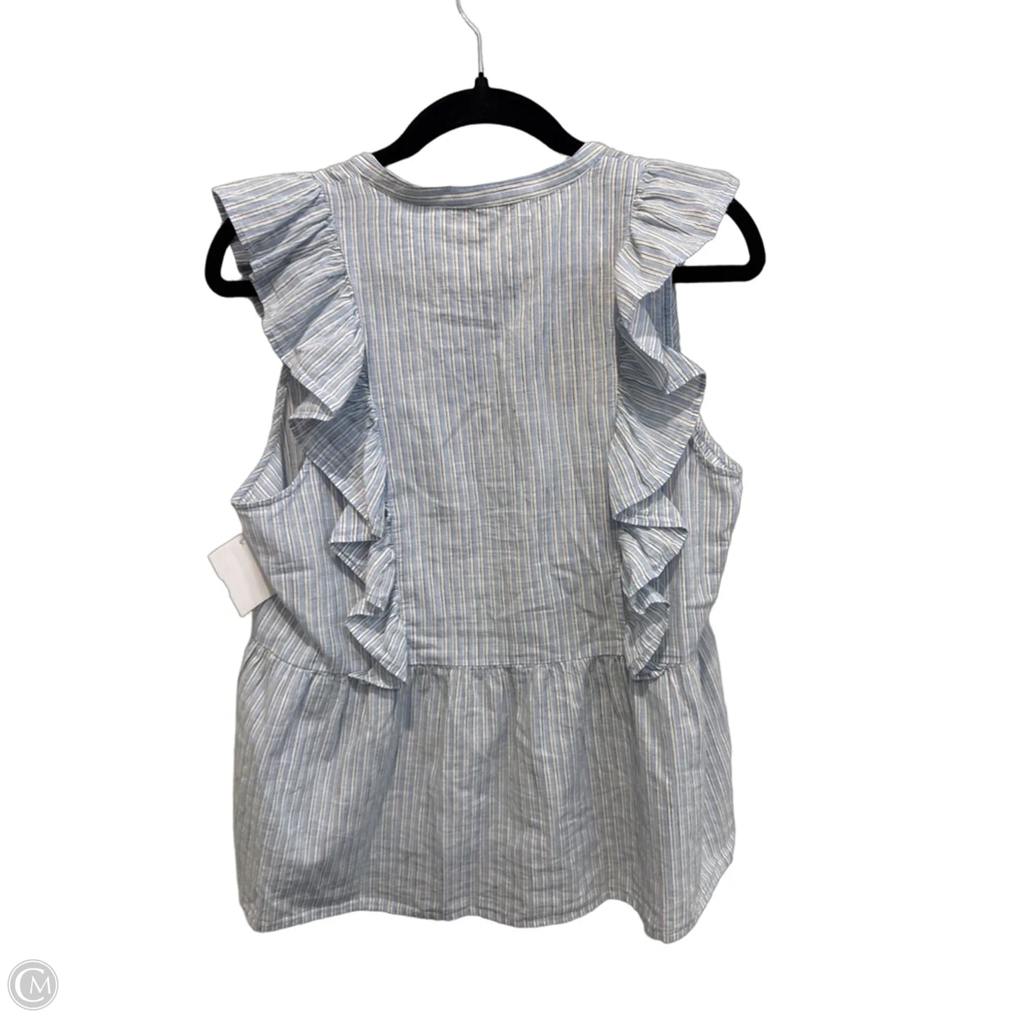 Blouse Sleeveless By Loft In Striped Pattern, Size: S