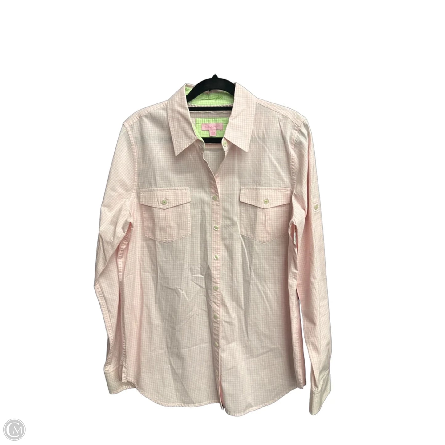 Top Long Sleeve Designer By Lilly Pulitzer In Pink, Size: M