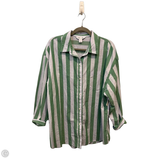 Top Long Sleeve By Old Navy In Striped Pattern, Size: L