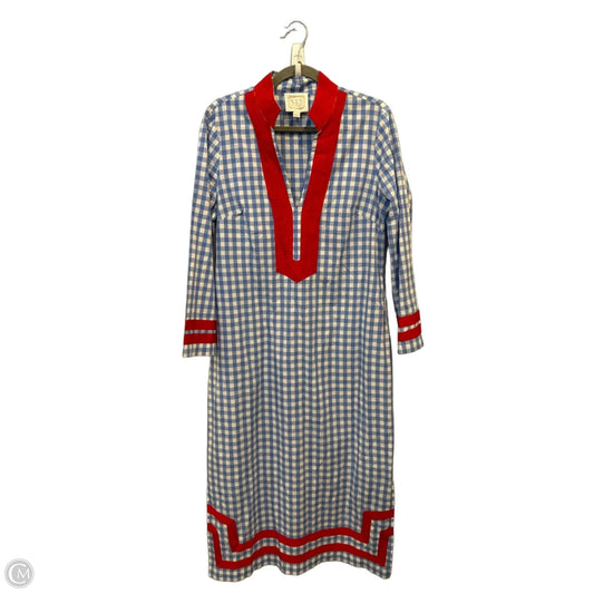Dress Casual Maxi By Sail To Sable In Blue Red & White, Size: L