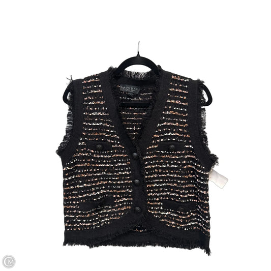 Vest Sweater By Laundry In Black, Size: M