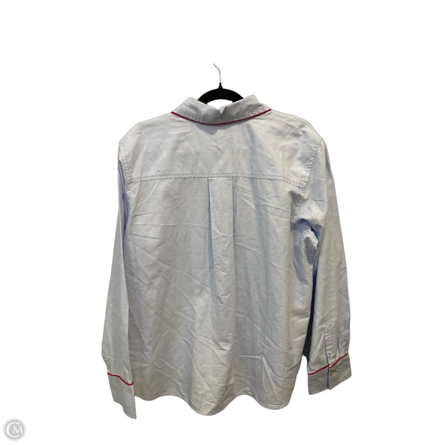 Top Long Sleeve By Free Assembly In Blue & Red, Size: Xl